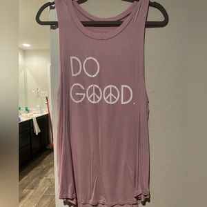 Purple ‘Do Good’ tank top